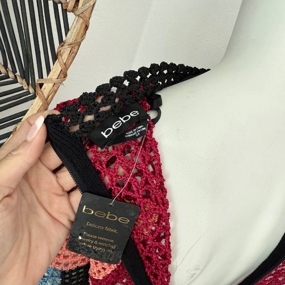 NWT, Bebe Netted Dress - Picture 7 of 8